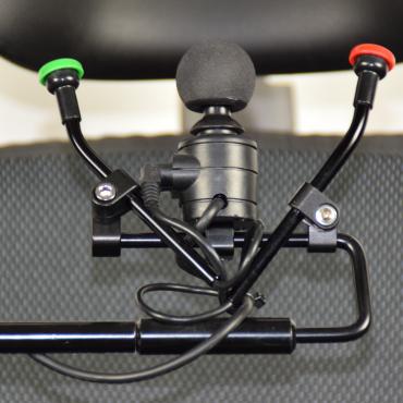 This is a photo of a Multi Joystick mounted on the Multi Swing