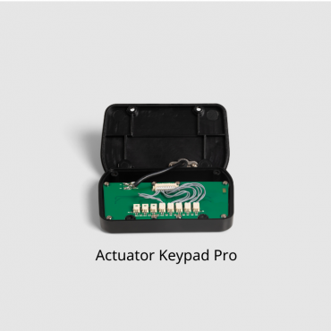 This is a photo of a n open Actuator Keypad Pro