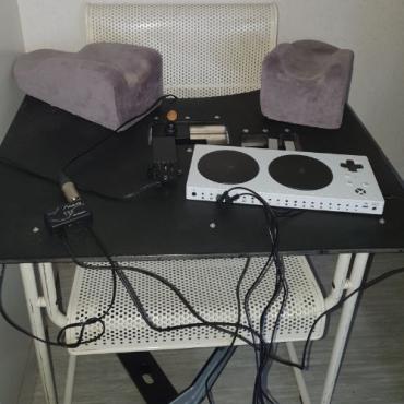 This is a photo of the HID Joystick and Xbox Adaptive Controller
