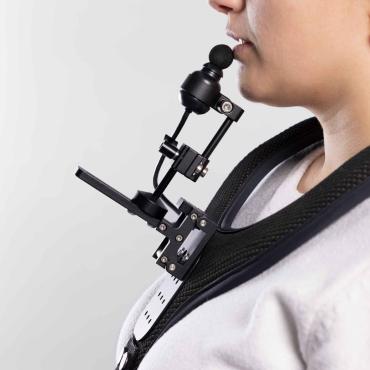 Chin Control Harness lip with Micro Joystick with ball