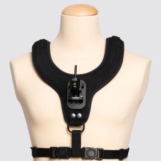 Chin control harness front view