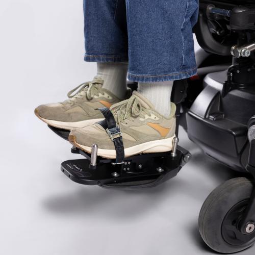 Foot Control mounted on powerchair